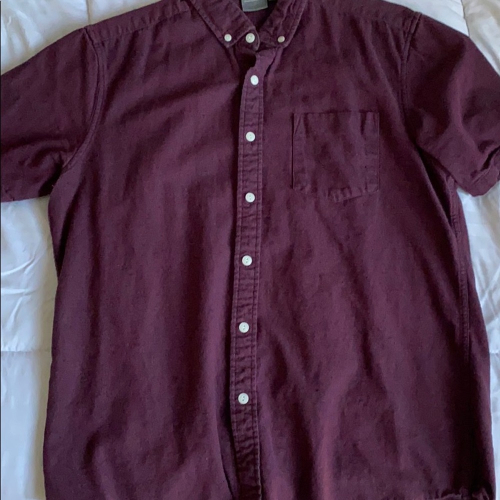 ASOS Burgundy Button Down